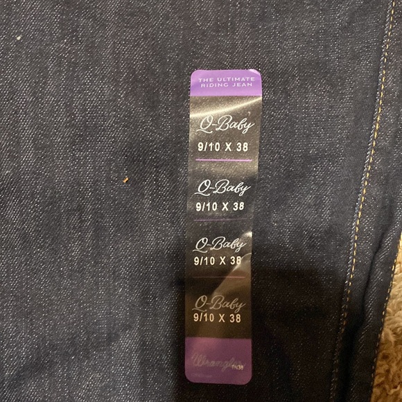 Womens Wrangler Q-Baby Riding jeans. Size 9/10 length 38. - Picture 2 of 4